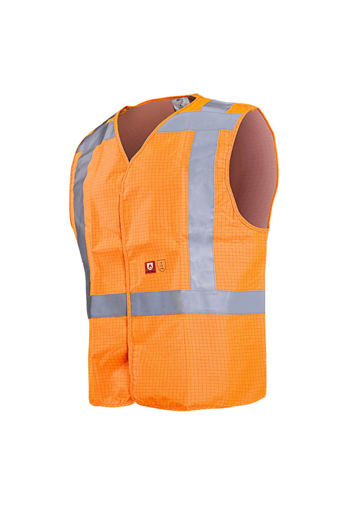 Sioen Raufar Flame Retardant And Anti-Static Hi-Vis Waistcoat (Rws)