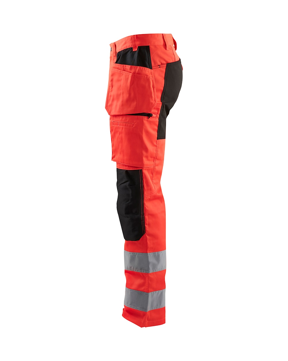 Blaklader Hi-Vis Trousers with Stretch 1552 - Hi-Vis Red/Black