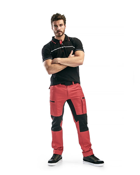 Blaklader Polo Shirt 3389 #colour_black-red