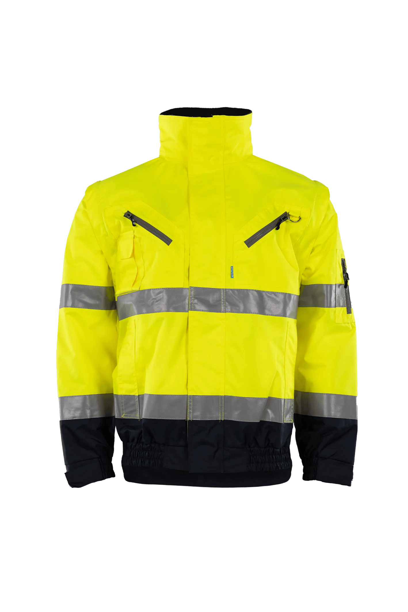 Sioen Campbell Hi-Vis Winter Bomber Jacket With Detachable Sleeves