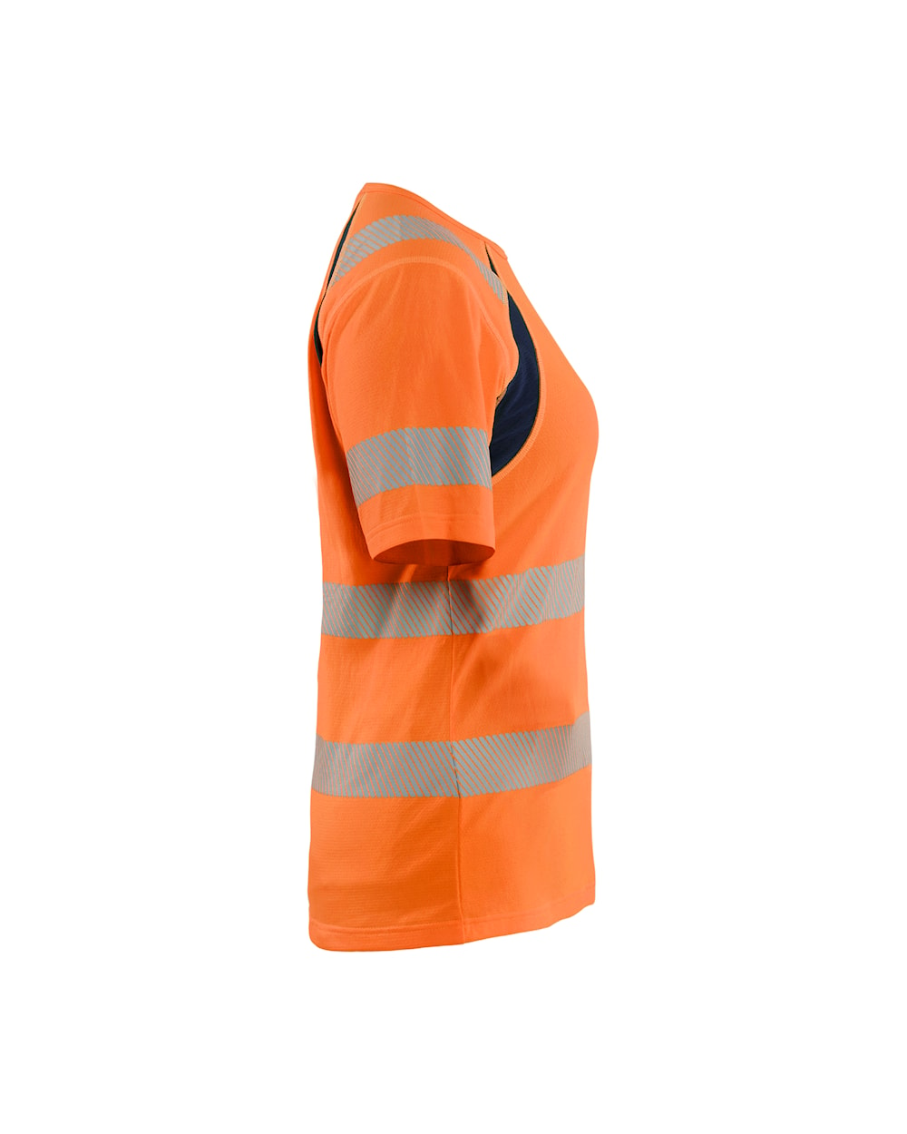 Blaklader T-Shirt Hi-Vis Women 3503 #colour_orange-navy-blue