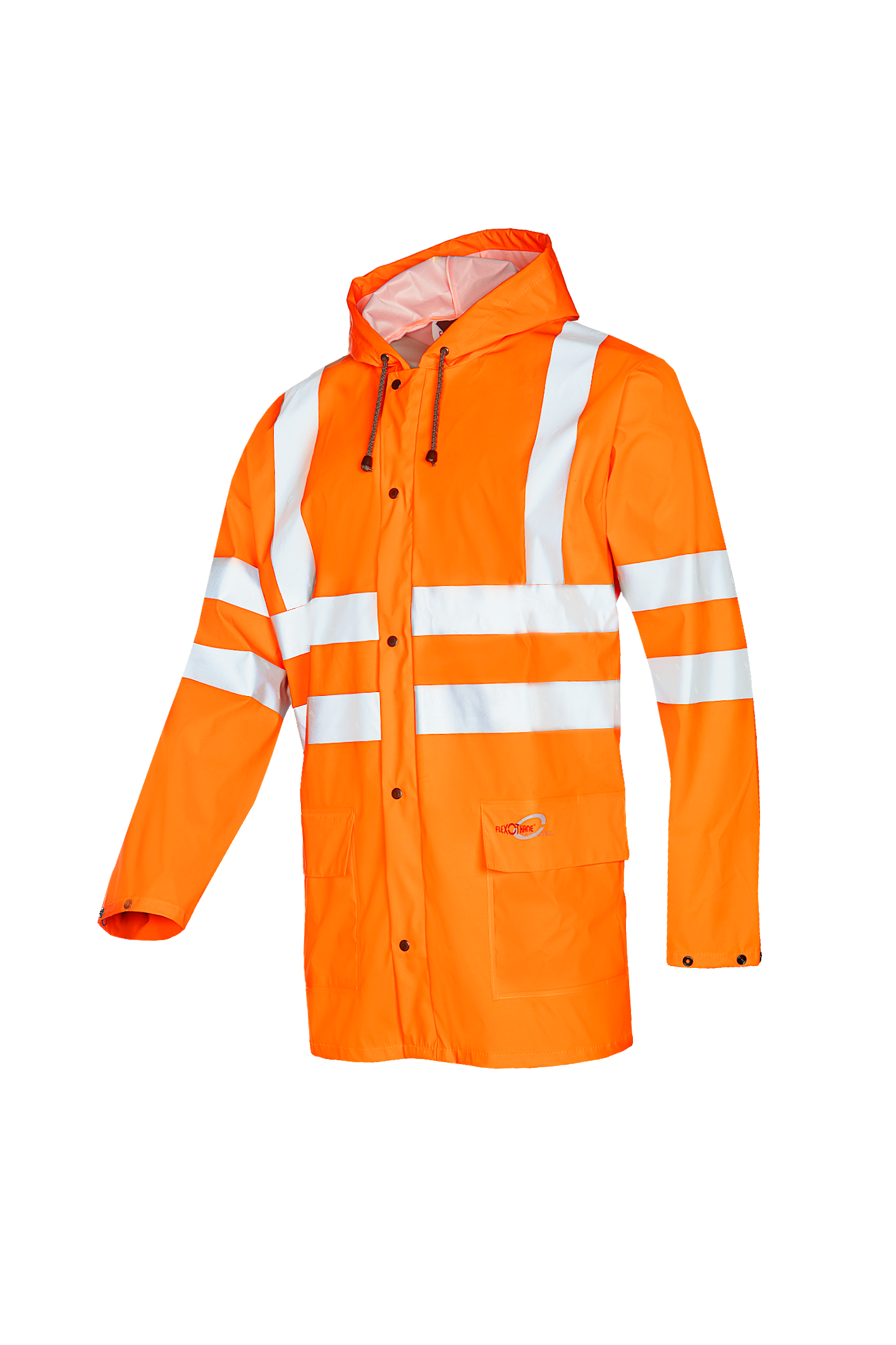 Sioen Eshton Hi-Vis Rain Jacket With Fixed Hood