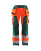 Blaklader Women's Hi-Vis Trousers 7156 #colour_orange-green