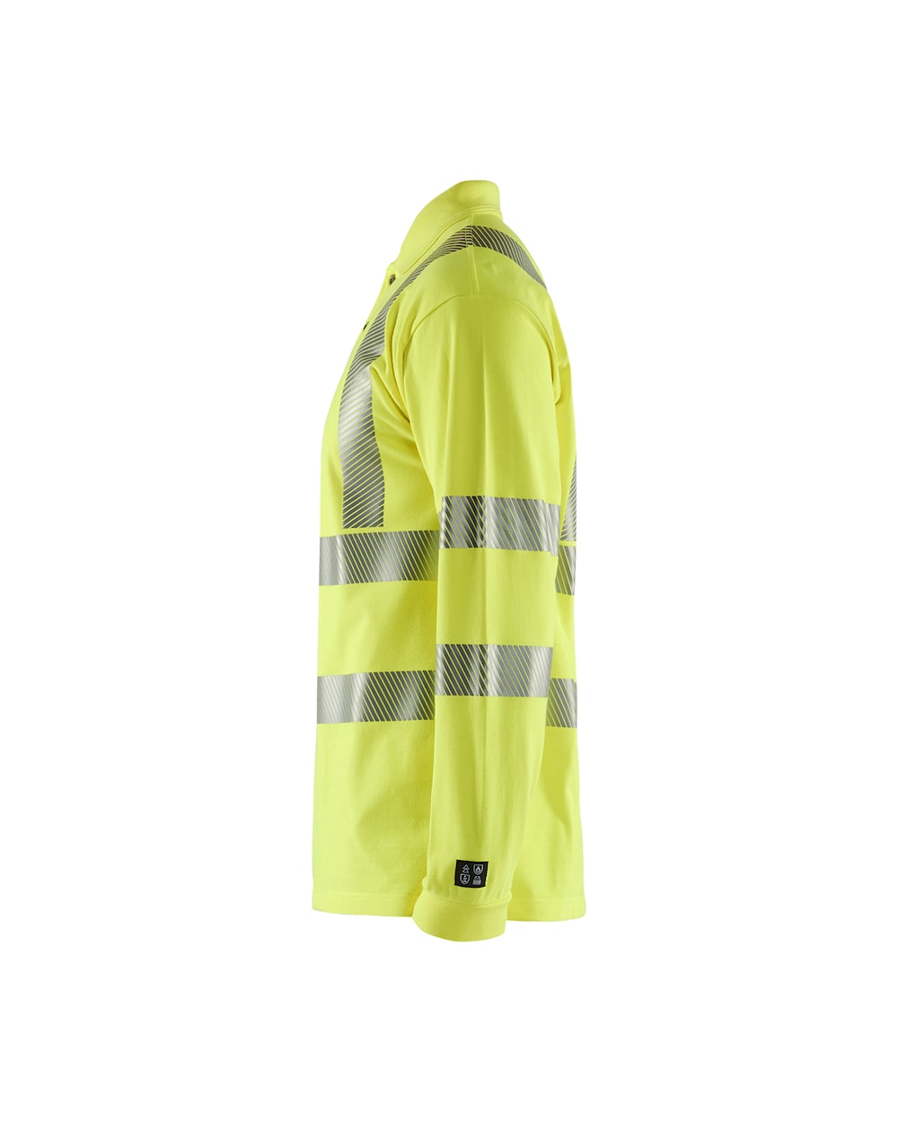 Blaklader Multinorm Pique Long Sleeved 3439 #colour_hi-vis-yellow