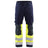 Blaklader Multinorm Trousers 1478 #colour_navy-blue-hi-vis-yellow