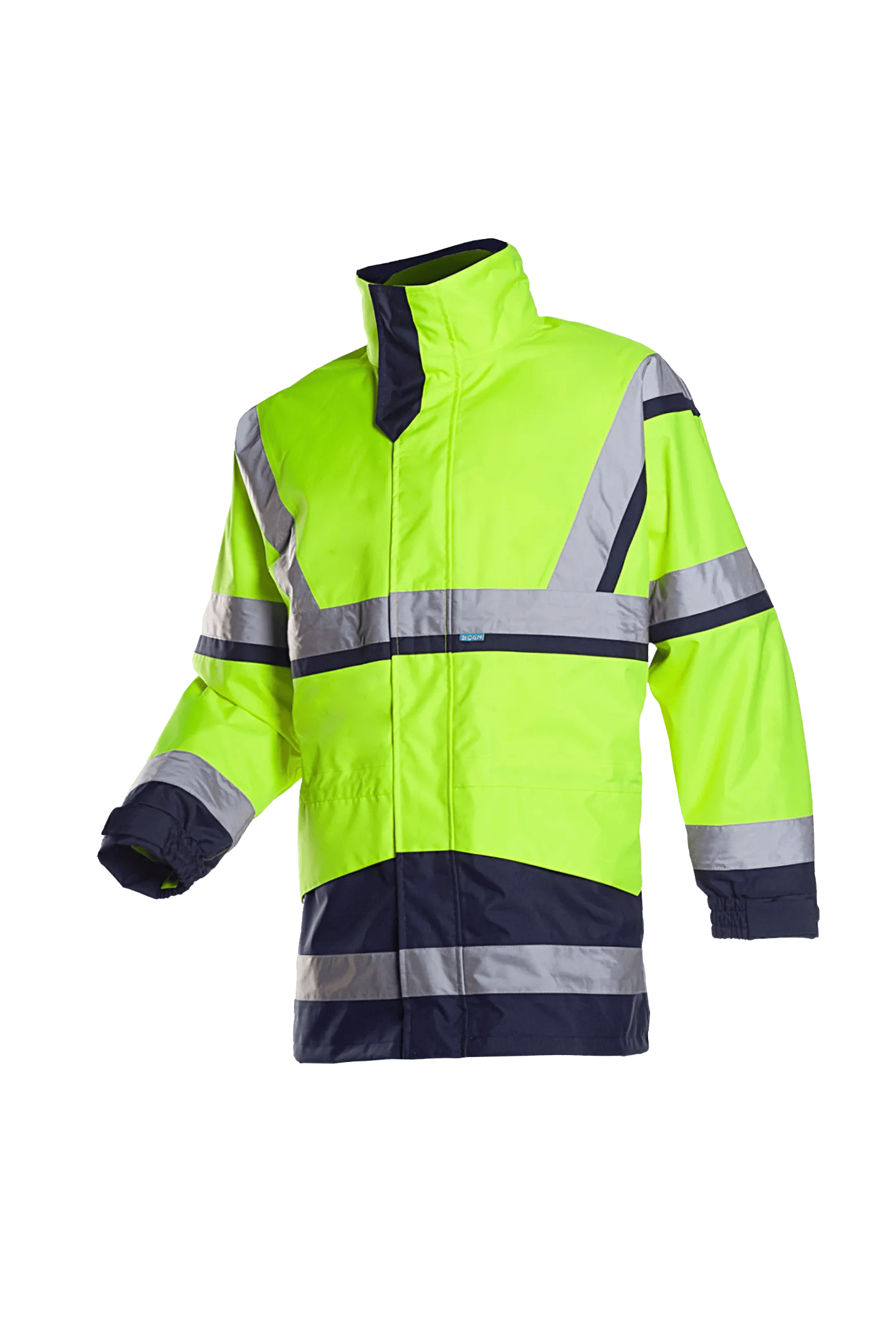 Sioen Powell Hi-Vis Rain Jacket With Detachable Softshell Jacket