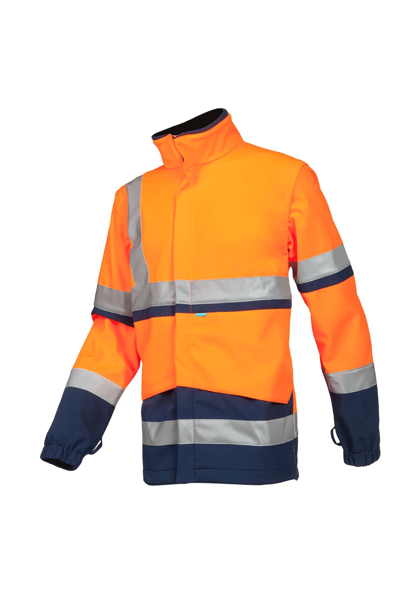 Sioen Powell Hi-Vis Rain Jacket With Detachable Softshell Jacket