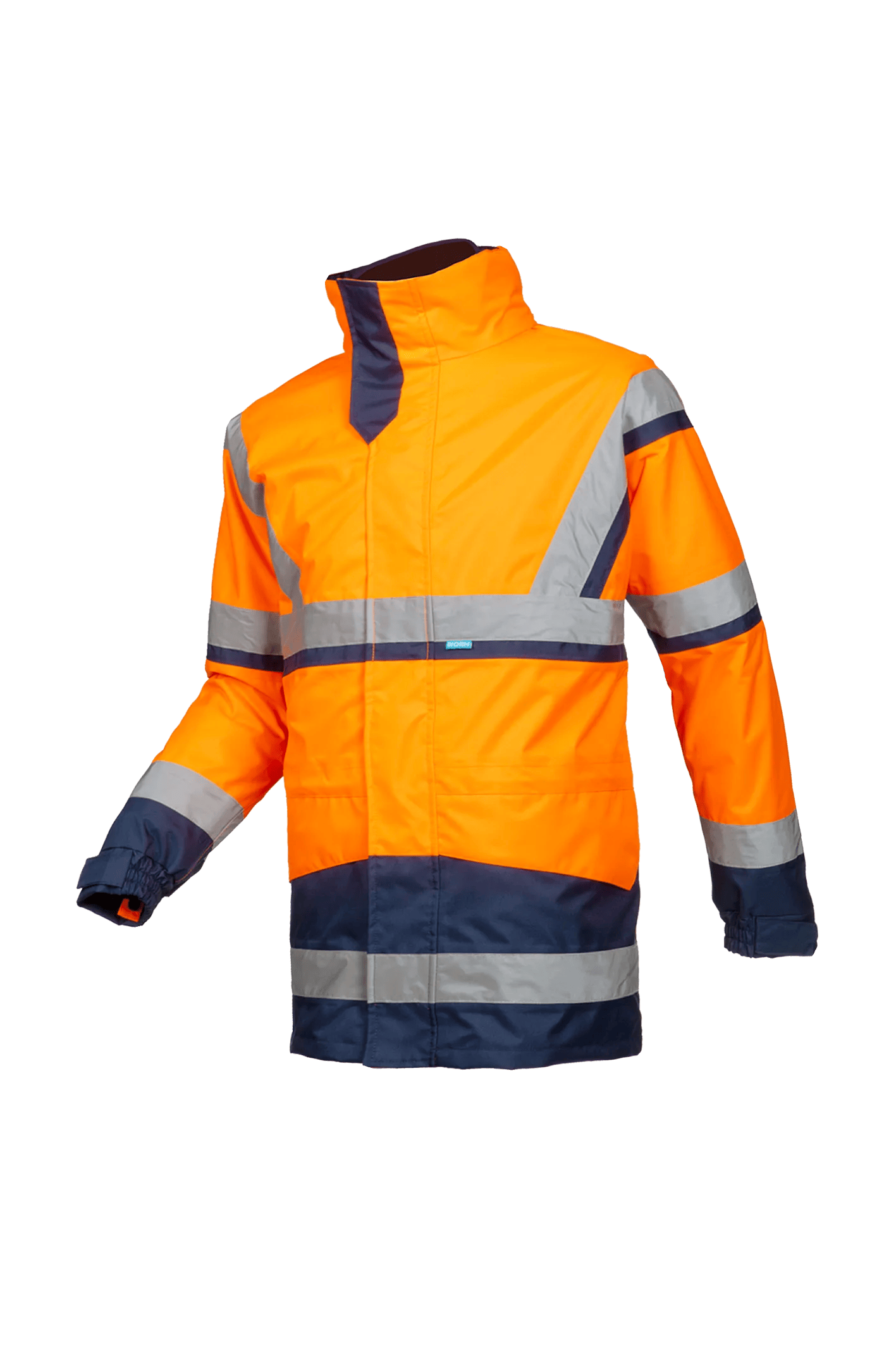 Sioen Powell Hi-Vis Rain Jacket With Detachable Softshell Jacket