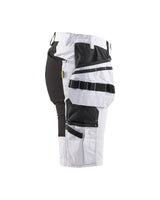 Blaklader Painter Shorts with Stretch Women X1900 7171 #colour_white-black