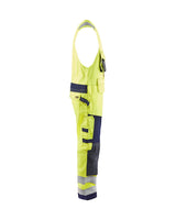 Blaklader Multinorm Sleeveless Overall 2678 #colour_hi-vis-yellow-navy-blue