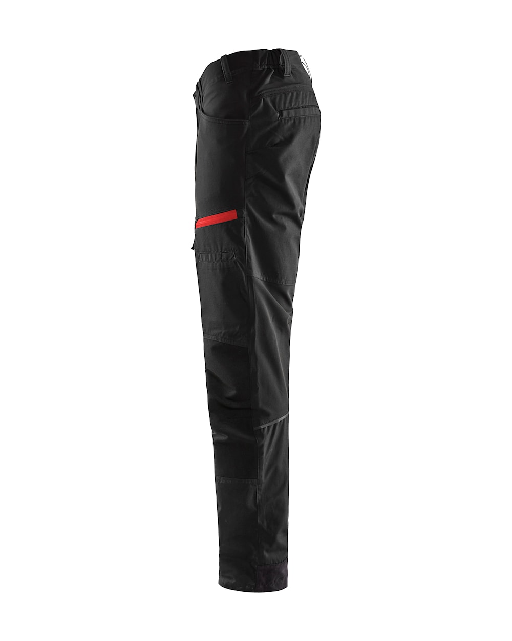 Blaklader Service Trousers with Stretch 1456  #colour_black-red