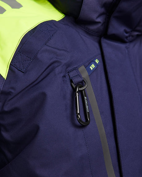 Blaklader Winter Jacket Hi-Vis 4480 #colour_navy-blue-hi-vis-yellow