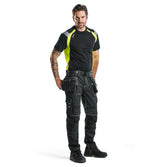 Blaklader T-Shirt 3332 #colour_black-hi-vis-yellow