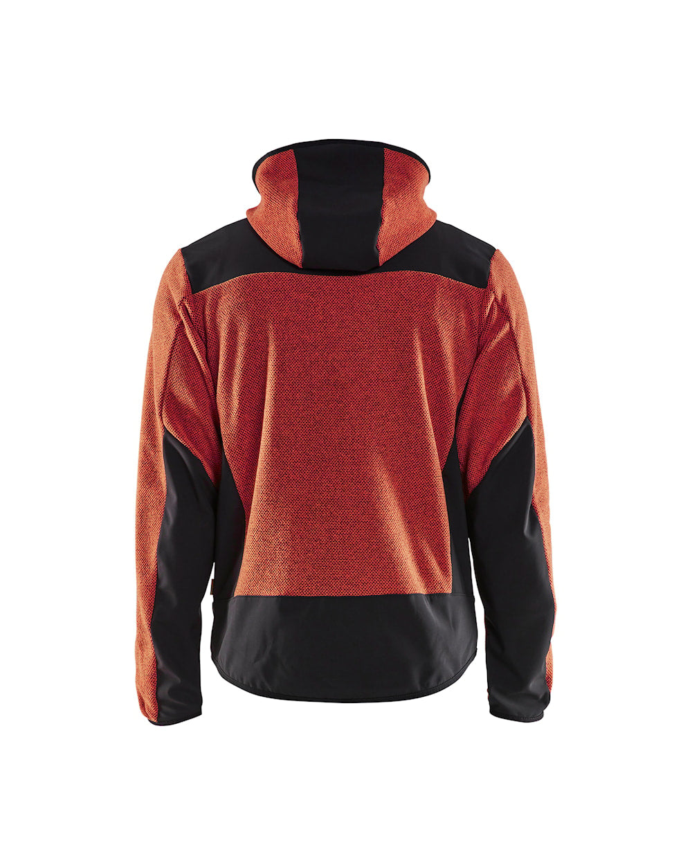 Blaklader Knitted Jacket with Softshell 5940 #colour_burned-red-black