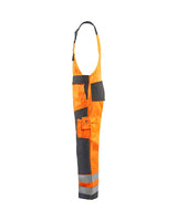 Blaklader Hi-Vis Bib Trousers 2660 - Hi-Vis Orange/Mid Grey