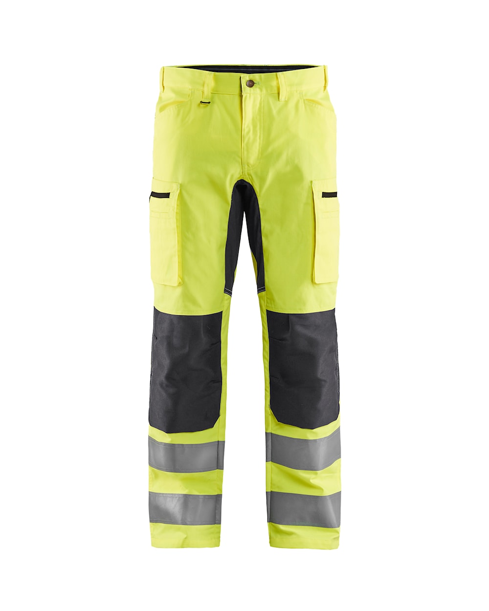 Blaklader Hi-Vis Trousers with Stretch 1585 - Hi-Vis Yellow/Mid Grey