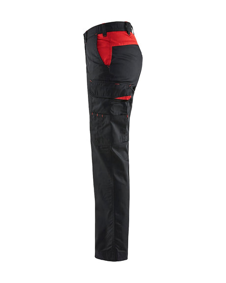 Blaklader Women's Industry Trousers 7104 #colour_black-red