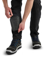 Blaklader Industry Trousers Stretch with Knee Pad Pockets 1448 - Black/Dark grey #colour_black-dark-grey