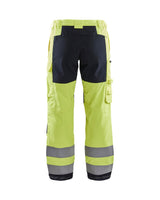 Blaklader Trousers Multinorm Inherent with Stretch Women 7191 #colour_hi-vis-yellow-navy-blue