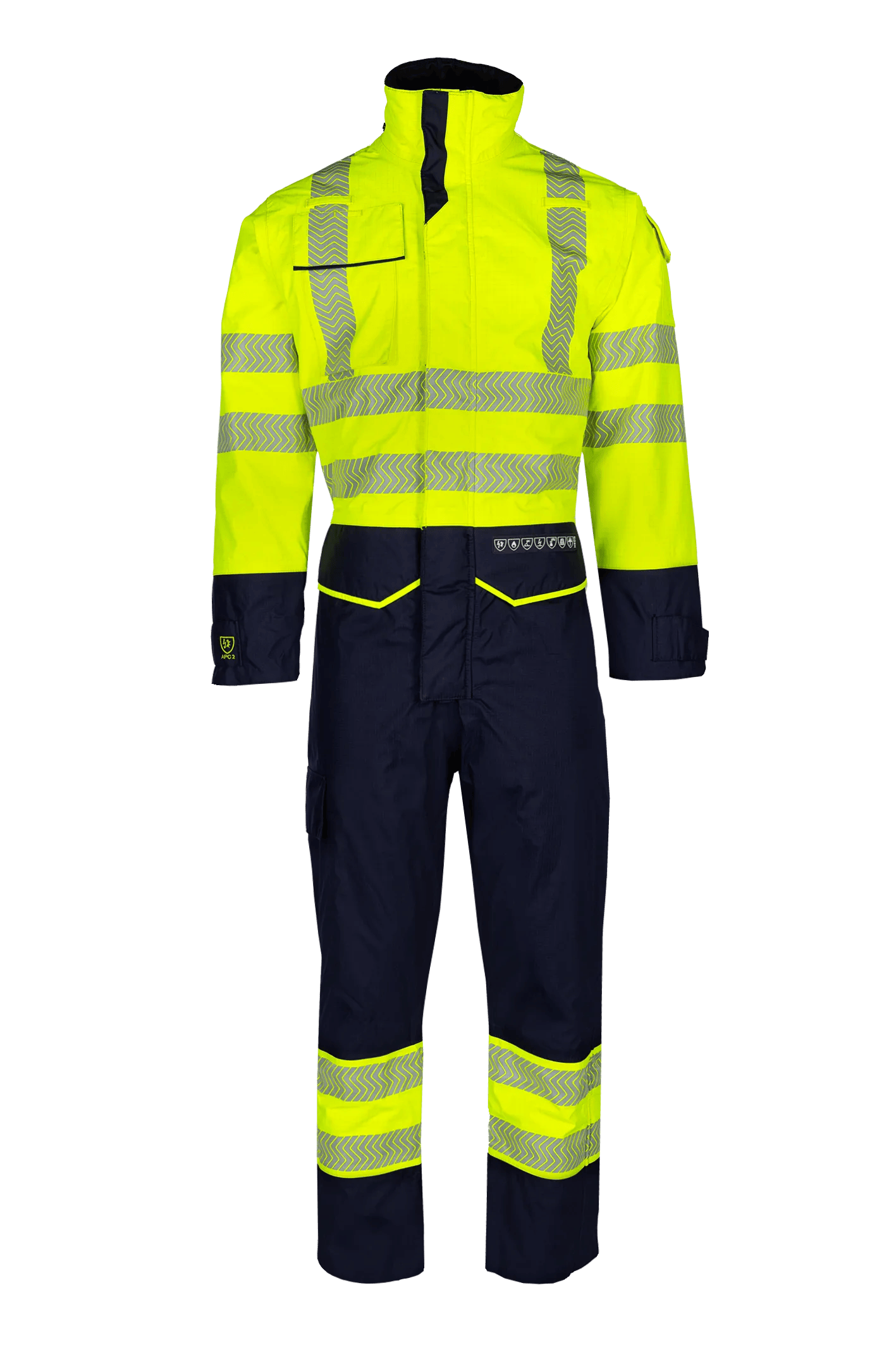 Sioen Bjordal Hi-Vis Rain Winter Coverall With Arc Protection (Apc 2)
