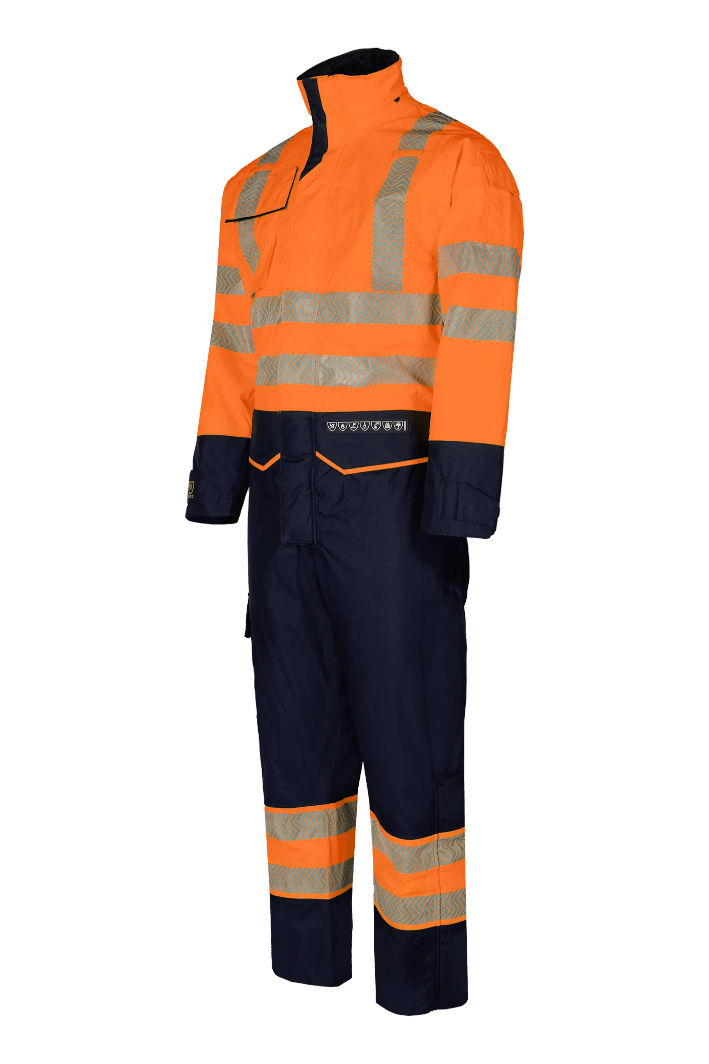 Sioen Bjordal Hi-Vis Rain Winter Coverall With Arc Protection (Apc 2)