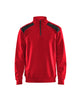 Blaklader Half-Zip 2-Tone Sweatshirt 3353 - Red/Black