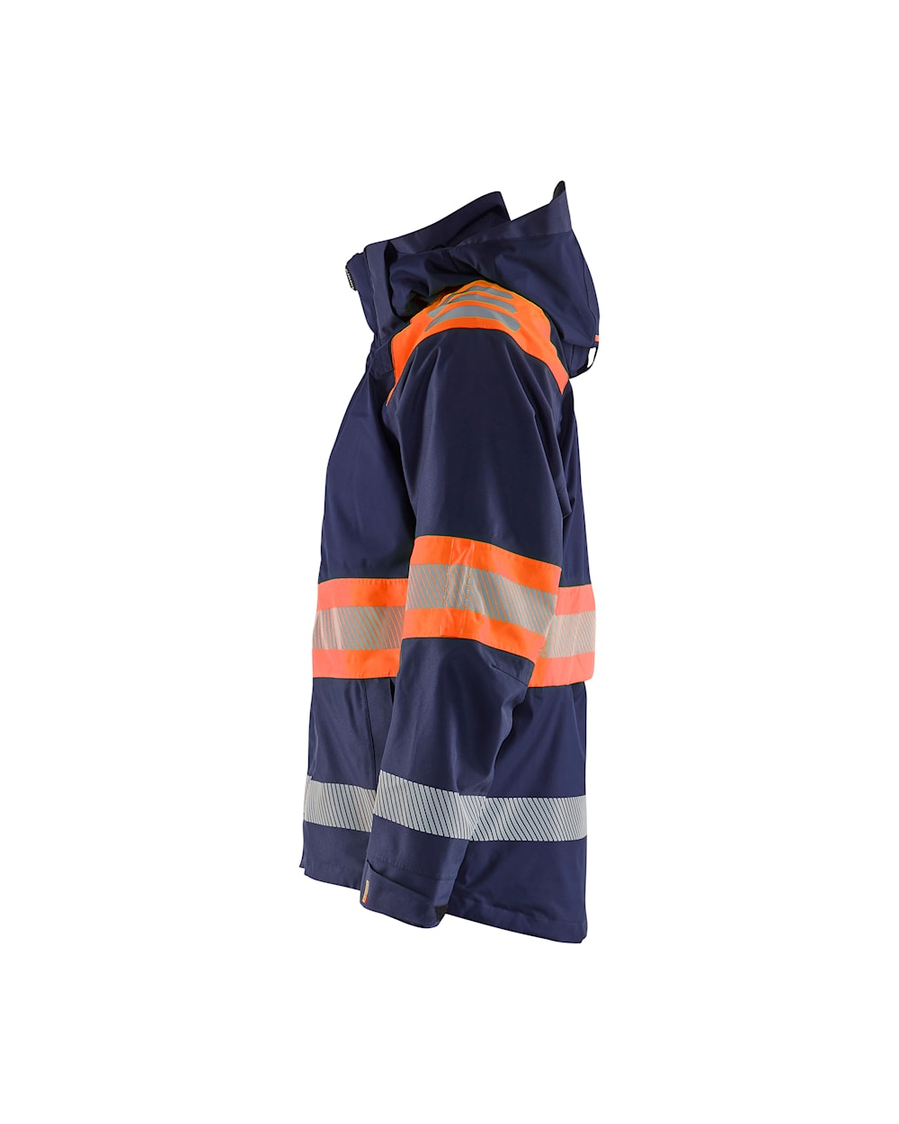 Blaklader Shell Jacket Hi-Vis 4420 #colour_navy-blue-orange