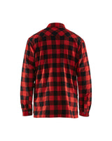 Blaklader Lined Flannel Shirt 3225 #colour_red-black