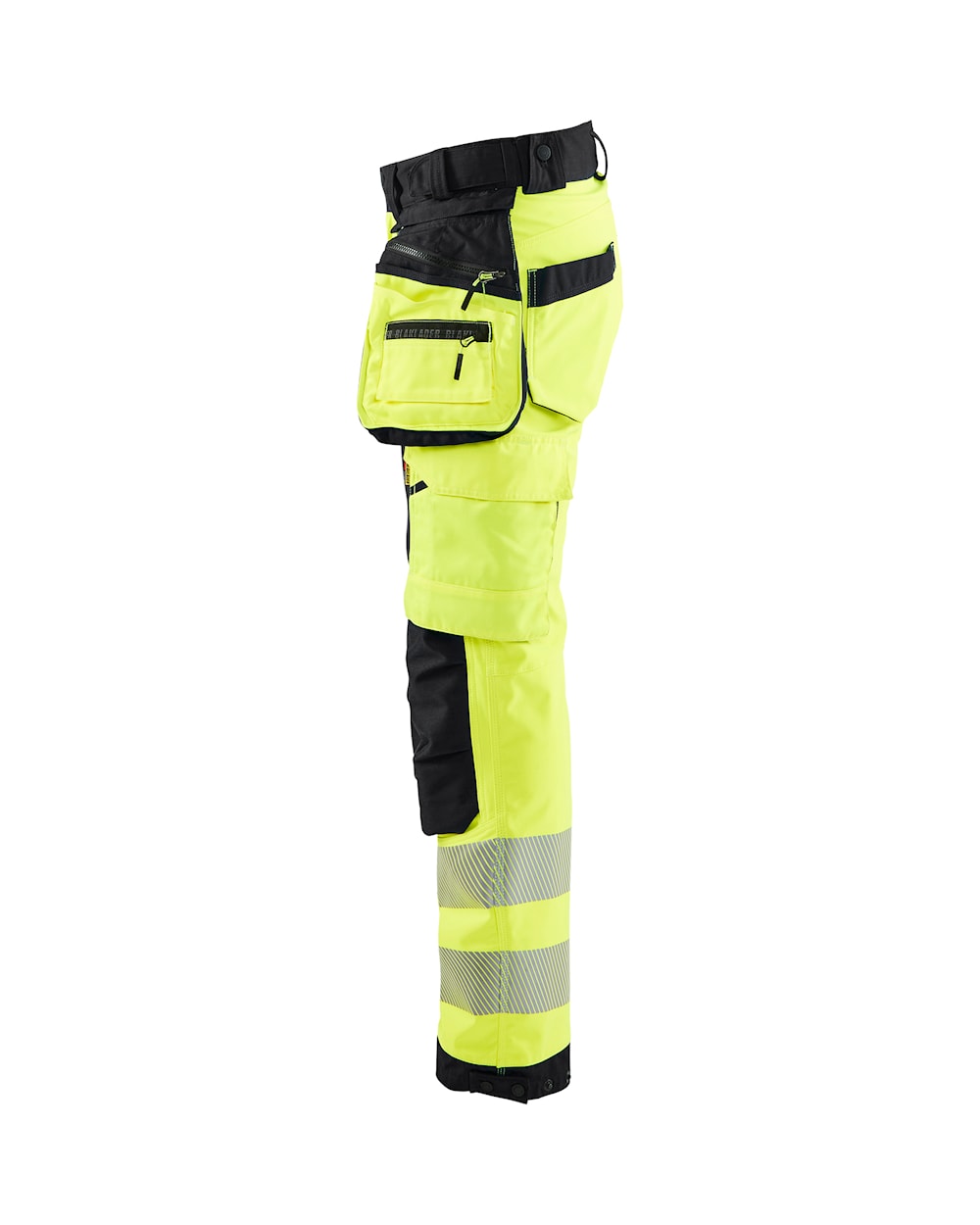 Blaklader Softshell Hi-Vis Trousers Women 7118 #colour_hi-vis-yellow-black