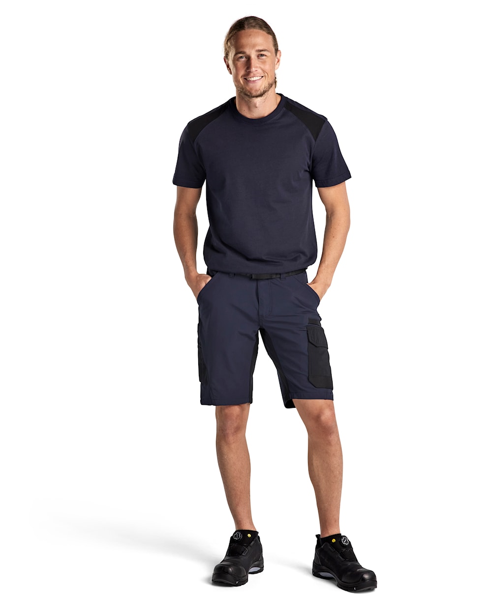 Blaklader Service Shorts 4-Way Stretch 1423 #colour_dark-navy-black