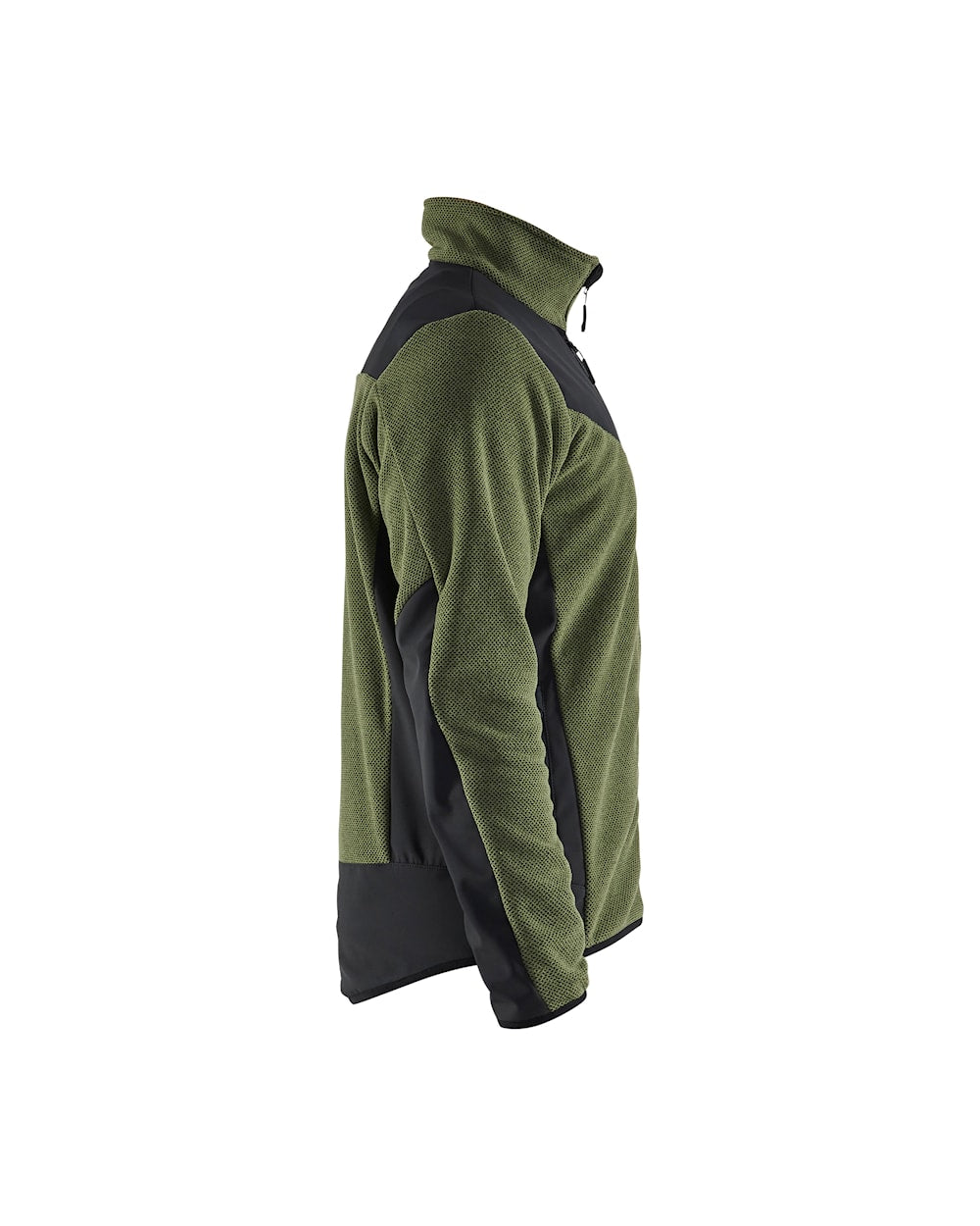 Blaklader Knitted Jacket with Softshell 5942 #colour_autumn-green-black