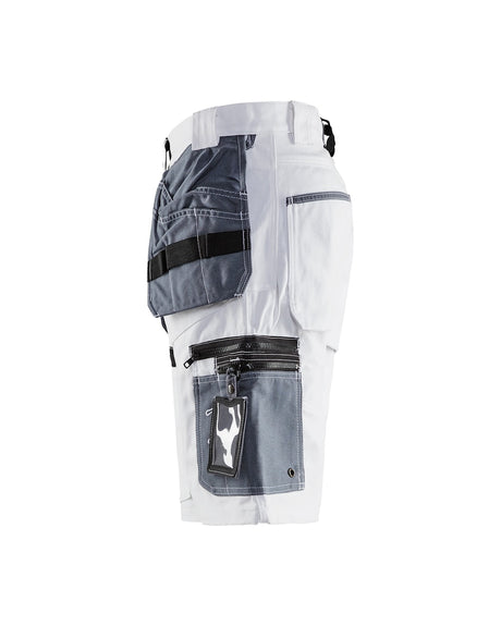 Blaklader X1500 Painters Shorts 1512 #colour_white-grey