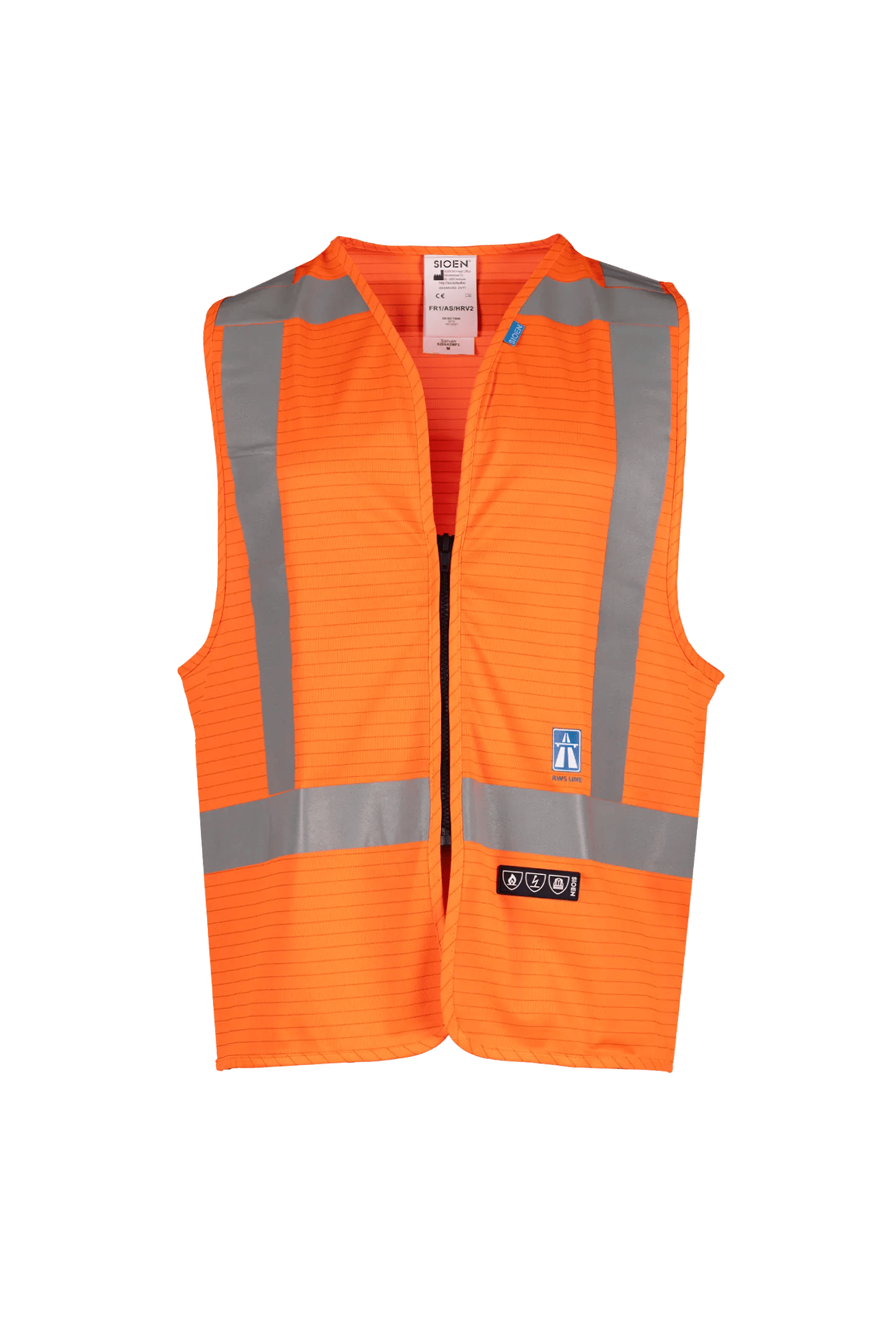 Sioen Sarvan Flame Retardant And Anti-Static Hi-Vis Waistcoat (Rws)