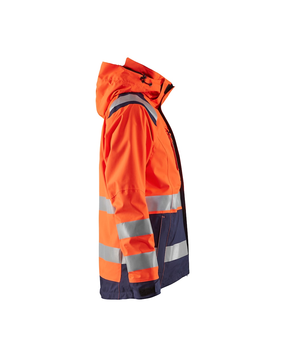 Blaklader Women's Hi-Vis Shell Jacket 4904 #colour_orange-navy-blue