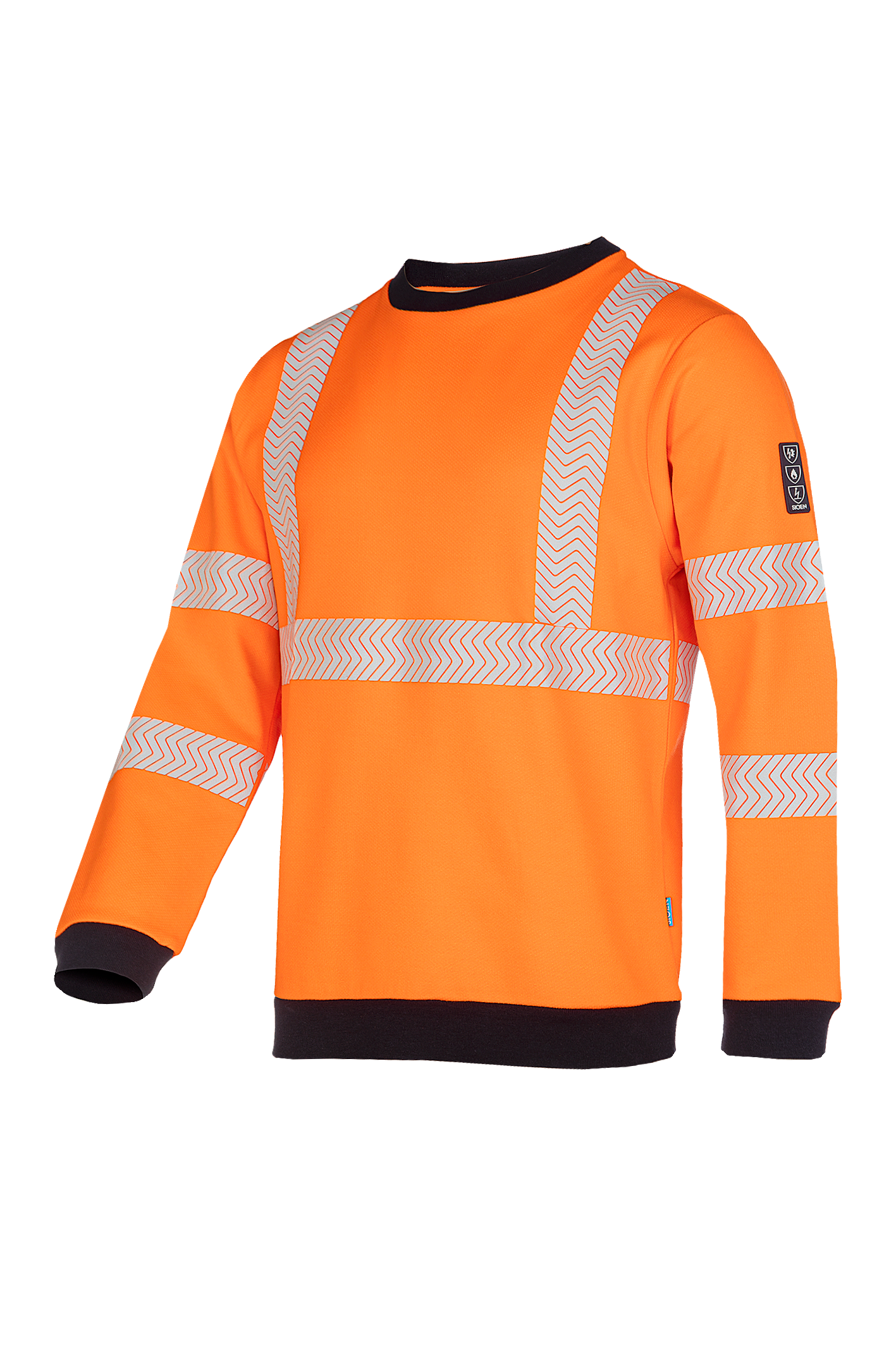 Sioen Kurow Hi-Vis Orange Sweater With Arc Protection