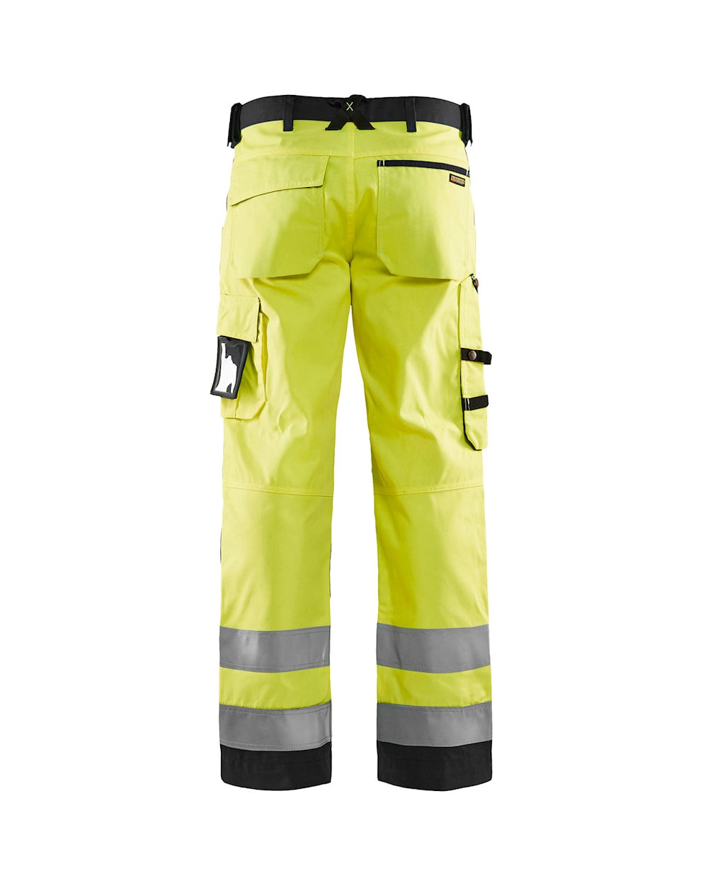 Blaklader Hi-Vis Trousers without Nail Pockets 1566 - Hi-Vis Yellow/Black