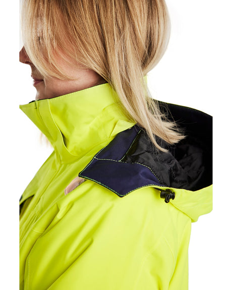 Blaklader Women's Hi-Vis Winter Jacket 4872 #colour_hi-vis-yellow-navy-blue