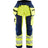 Blaklader Softshell Hi-Vis Trousers Women 7118 #colour_hi-vis-yellow-navy-blue