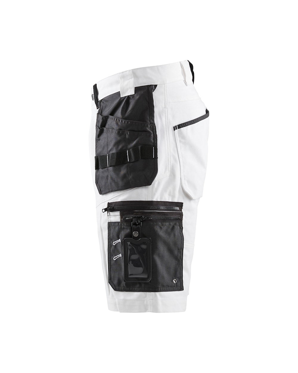 Blaklader X1500 Painters Shorts 1512 #colour_white-dark-grey