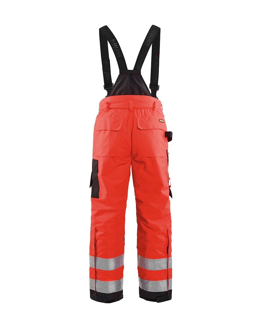 Blaklader Hi-Vis Winter Trousers 1885 - Red Hi-Vis/Black