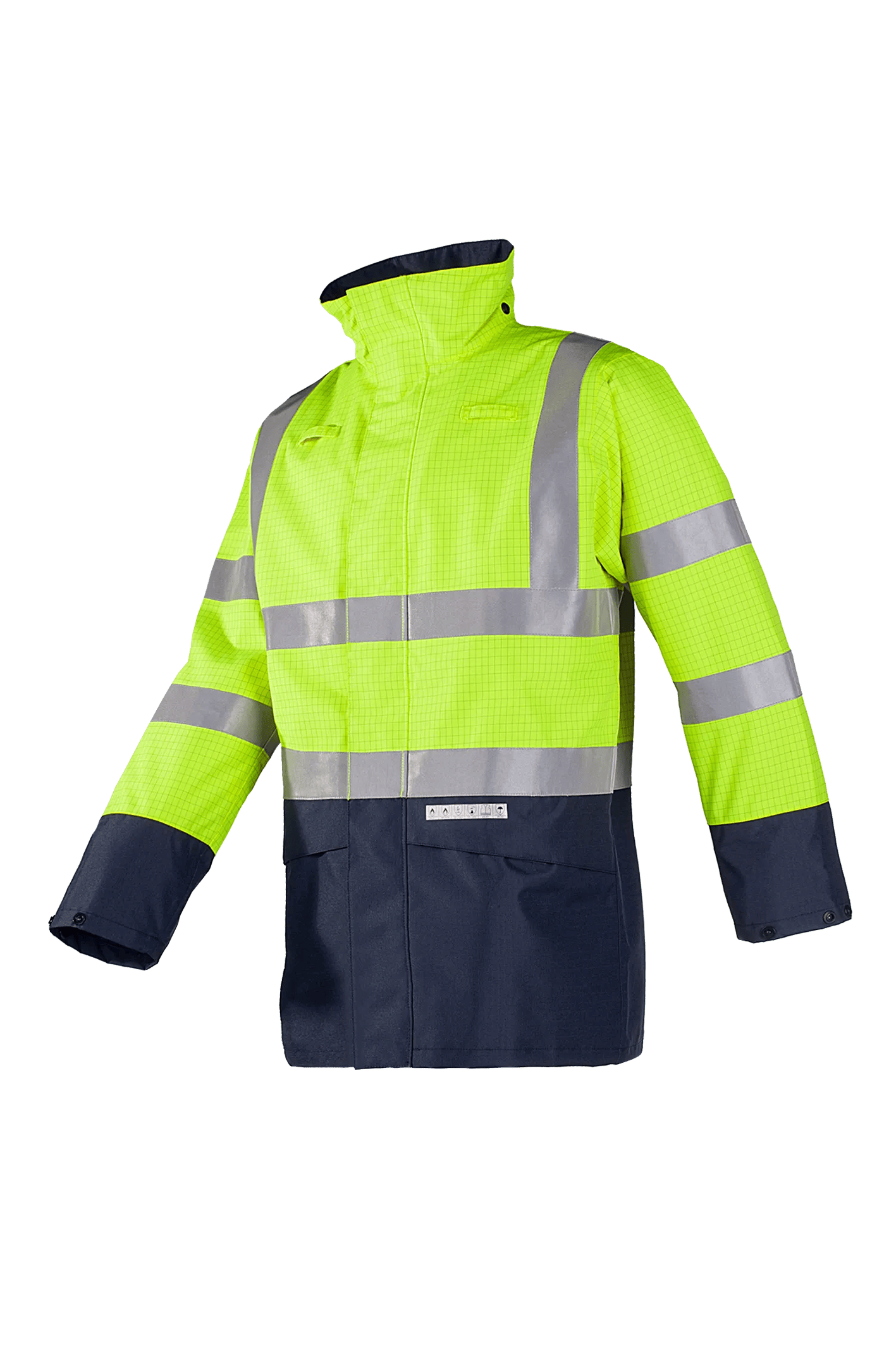 Sioen Elliston Flame Retardant Anti-Static Hi-Vis Rain Jacket