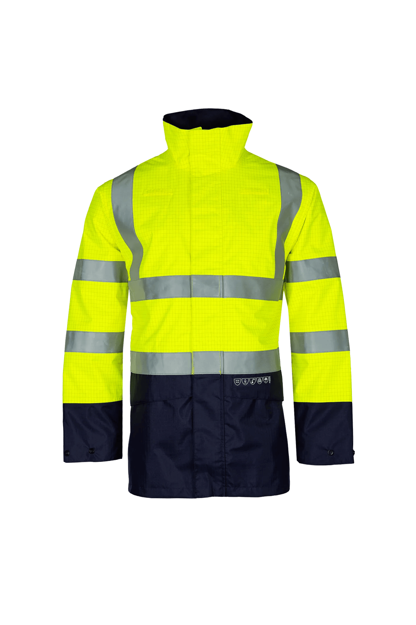 Sioen Elliston Flame Retardant Anti-Static Hi-Vis Rain Jacket