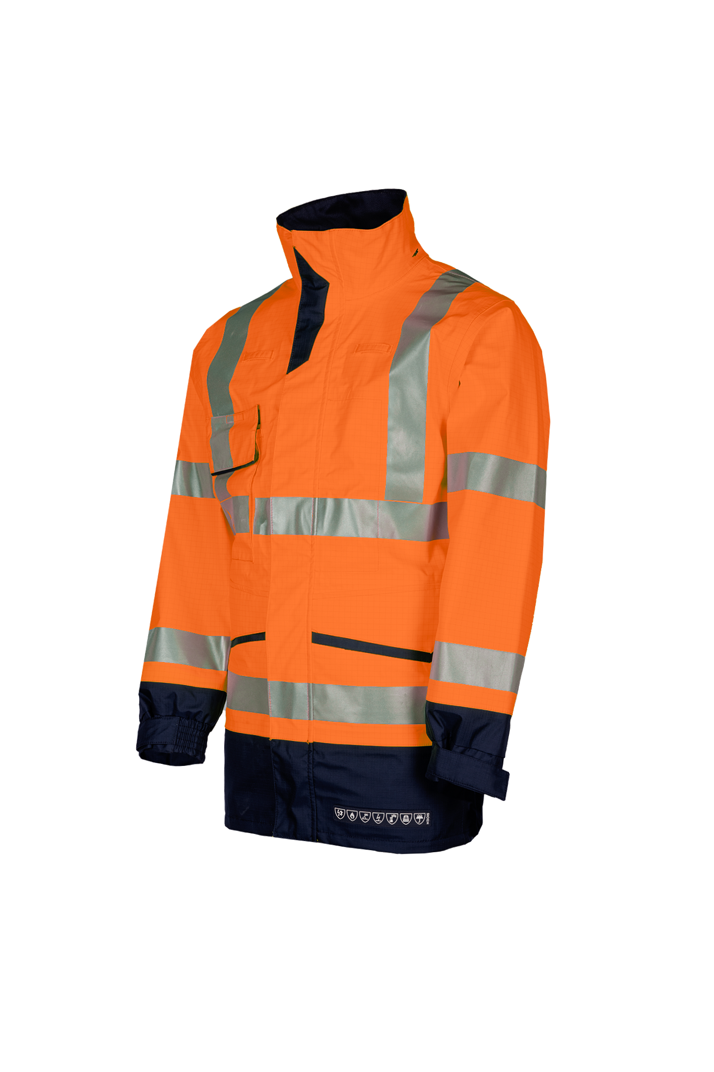 Sioen Falcon Hi-Vis Rain Jacket With Arc Protection (Apc1)