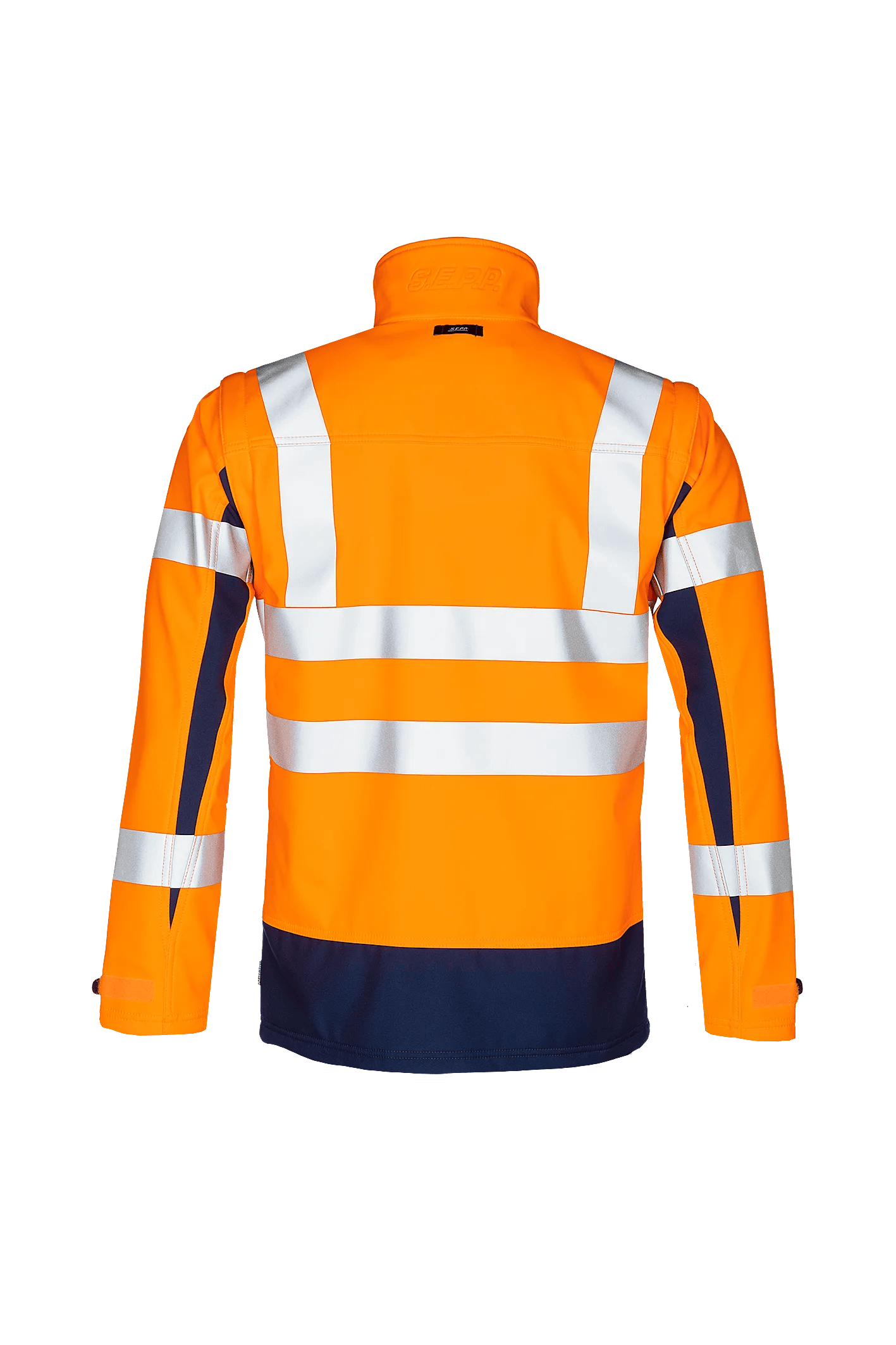 Sioen Malden Hi-Vis Softshell Jacket With Detachable Sleeves