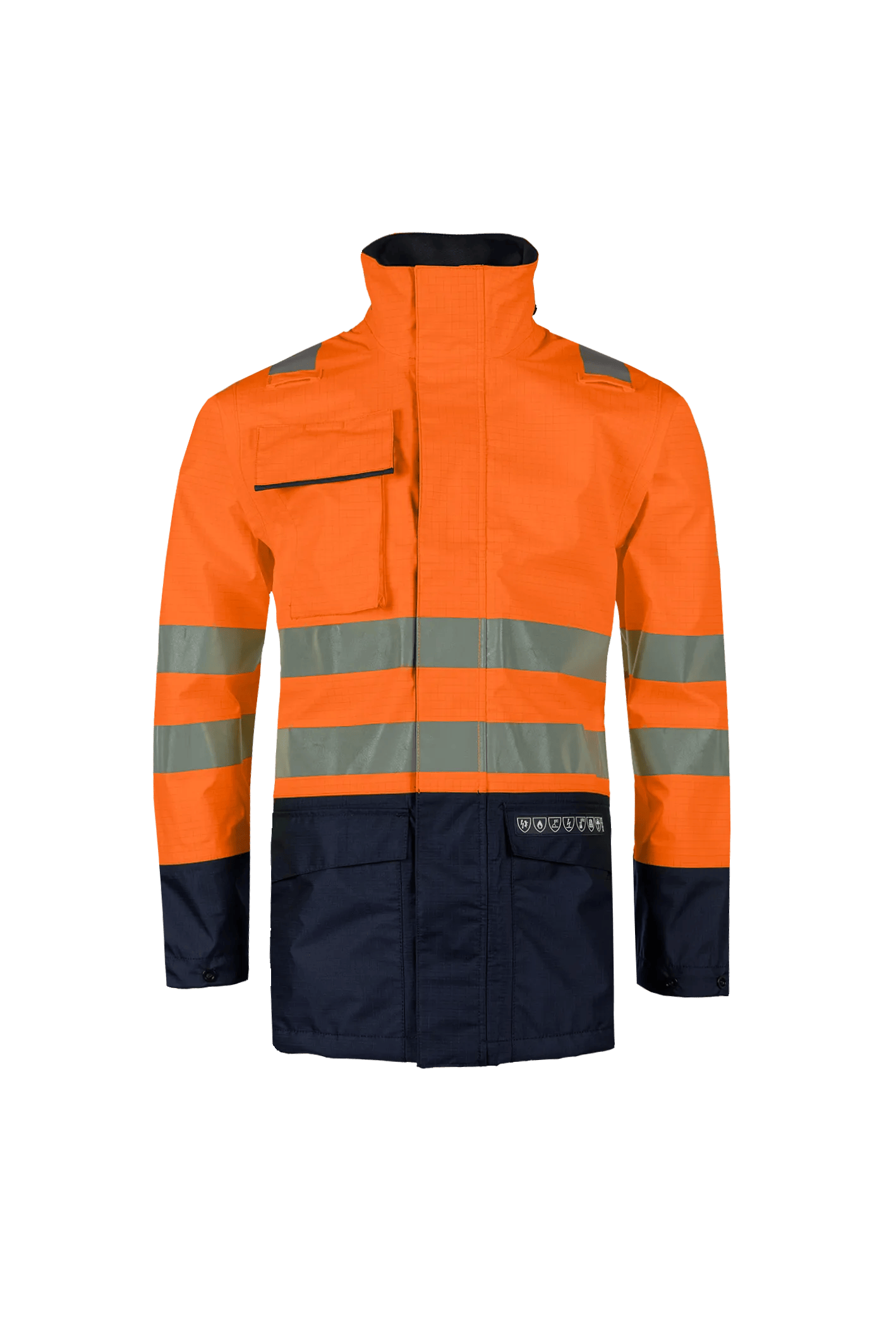 Sioen Kaldvik Hi-Vis Rain Jacket With Arc Protection