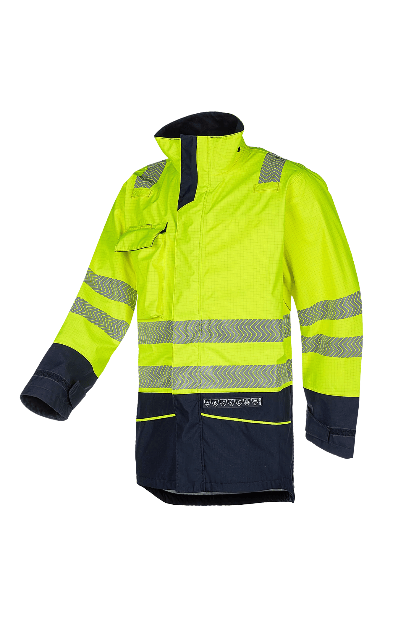 Sioen Torvik Hi-Vis Rain Jacket With Arc Protection