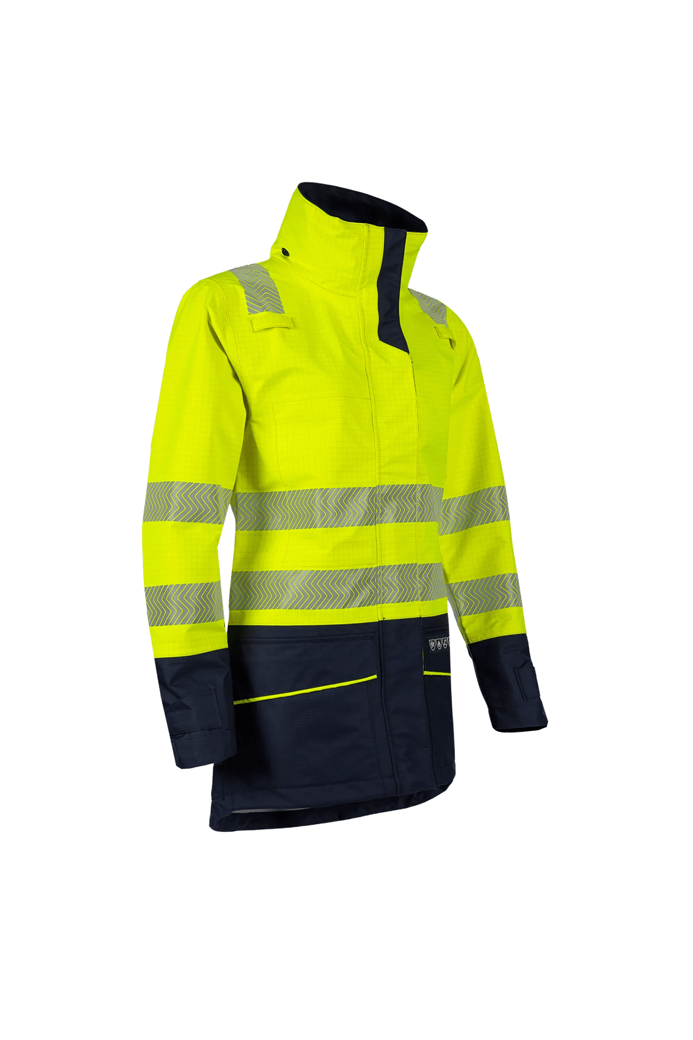 Sioen Vaski Hi-Vis Ladies Rain Jacket With Arc Protection