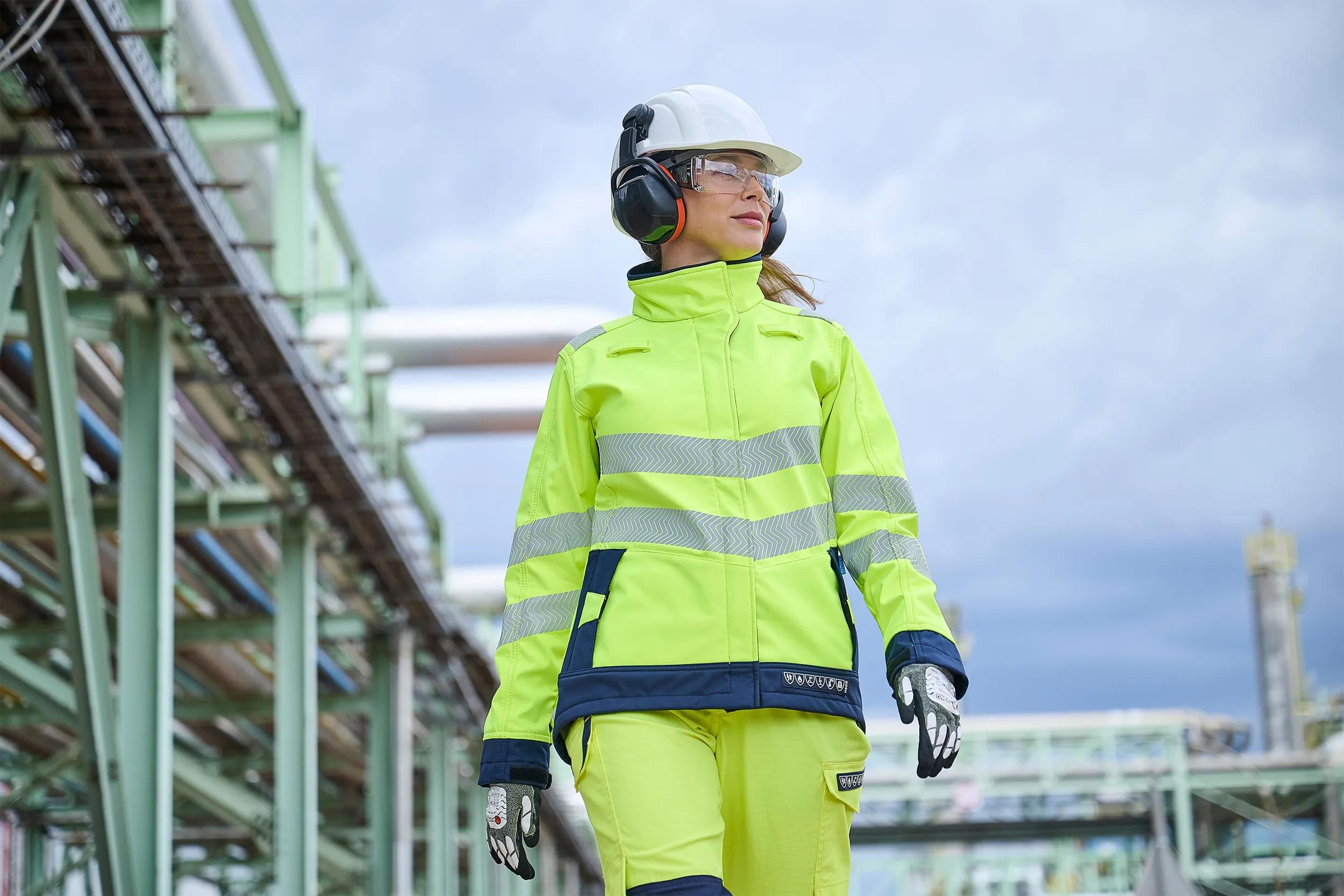 Sioen Heika Hi-Vis Ladies Softshell With Arc Protection