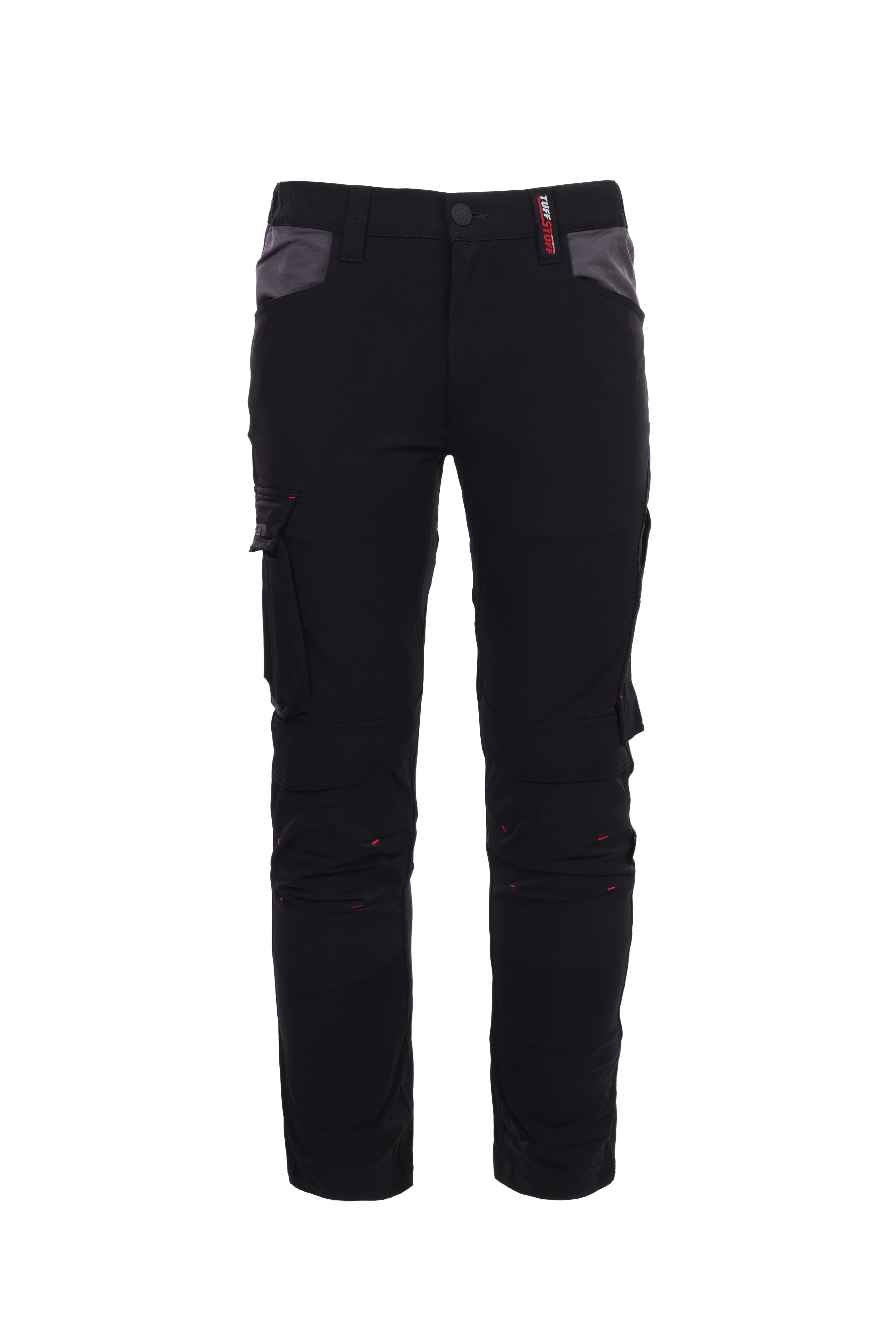TuffStuff Evo Flex Stretch Work Trousers – Slim Fit, Cordura Knee Pad Pockets, 4-Way Stretch