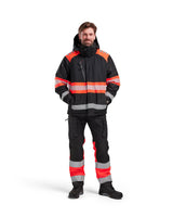 Blaklader Winter Jacket Hi-Vis 4480 #colour_black-red-hi-vis